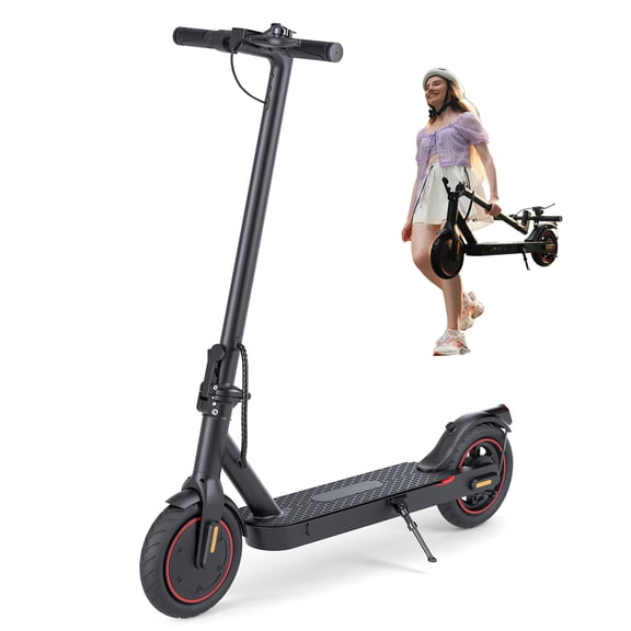 Adult Electric Scooter with Foldable Stem & Handlebar,8.5Solid Tires,3 Speed Modes up to 18 mph, LED Display,and Cruise Control for Urban Commuting