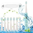 Adult Electric Toothbrush With 8 Brush Heads And Travel Case Household