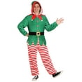 thumbnail image 1 of Adult Elf Onesie Costume, 1 of 5