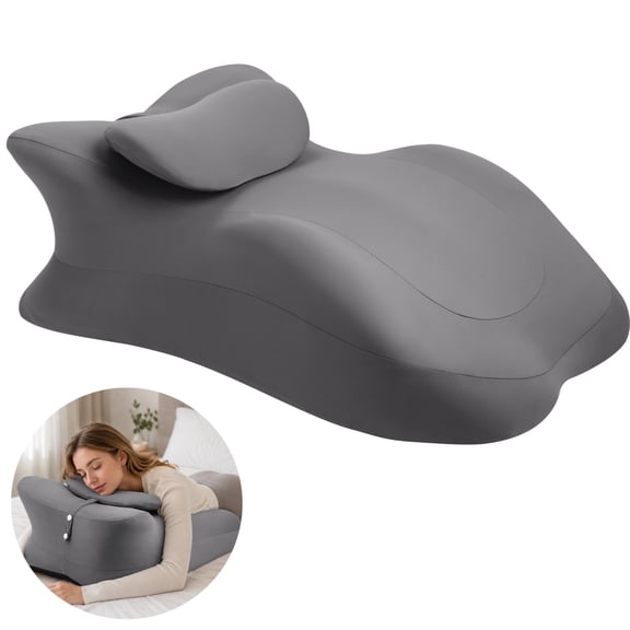 Couples Intimacy Memory Foam Pillow with Detachable Small Pillow, Ergonomic Body Conforming Design for Multi-Position Intimate Comfort with Lumbar and Neck Support, 22.8 x 15 x 9.1 in