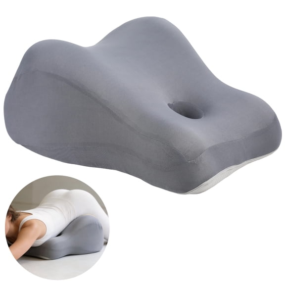 Couples Intimacy Memory Foam Pillow, Ergonomic Body Conforming Design for Multi-Position Intimate Comfort with Lumbar and Neck Support, 19.3 x 15.7 x 9.1 in