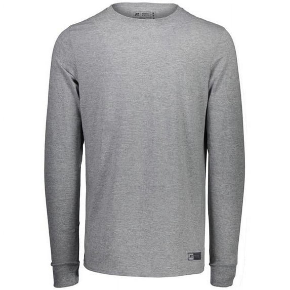 Adult Essential Long Sleeve T-Shirt, Oxford - 2XL