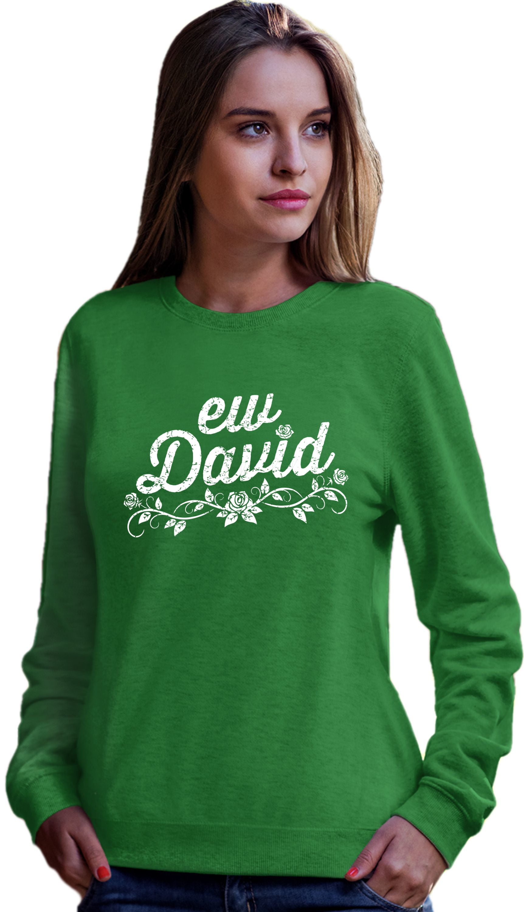 Adult Ew David Sweatshirt Crewneck Walmart