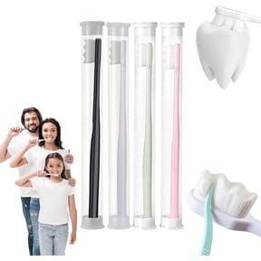 Adult Extra Soft Toothbrush with 20000 Soft Bristles, Scheam 4 Pack Micro Nano Manual Toothbrushes for Protect Sensitive Gums, ( Wave Bristle)Mother's Day Gift