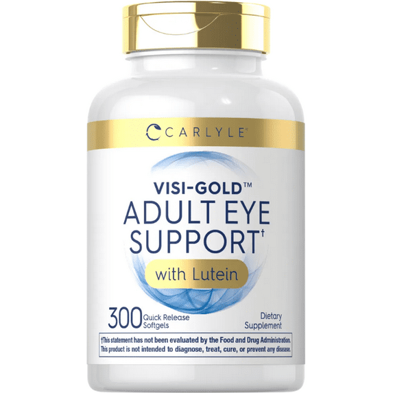 Adult Eye Support | 300 Capsules for Men and Women | by Carlyle