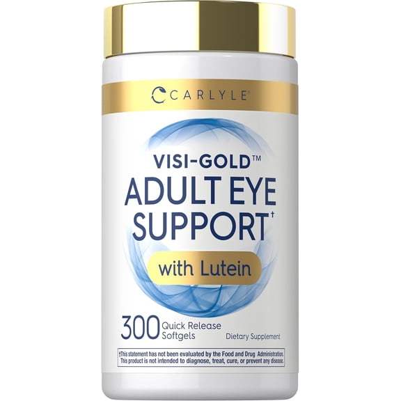 Adult Eye Support | 300 Capsules for Men and Women | by Carlyle