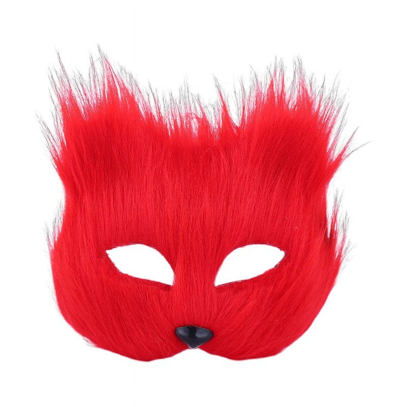 Adult Face Guard Red Animal Face Guard Makeup Dance Men And Women Half