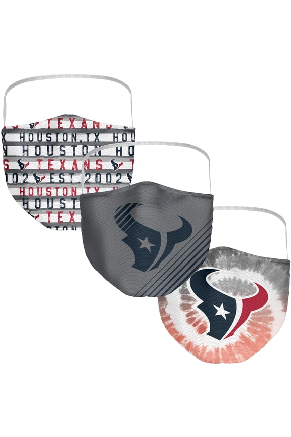 Adult Fanatics Branded Houston Texans Face Covering 3-Pack