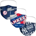 thumbnail image 1 of Adult Fanatics Branded New York Yankees Throwback Face Covering 3-Pack, 1 of 6