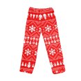 thumbnail image 1 of Adult Fashion Christmas Print Casual Pants with Drawstring Elastic Waist, Comfortable Sleepwear and Loungewear Trousers for Home Use,Red,XL, 1 of 6