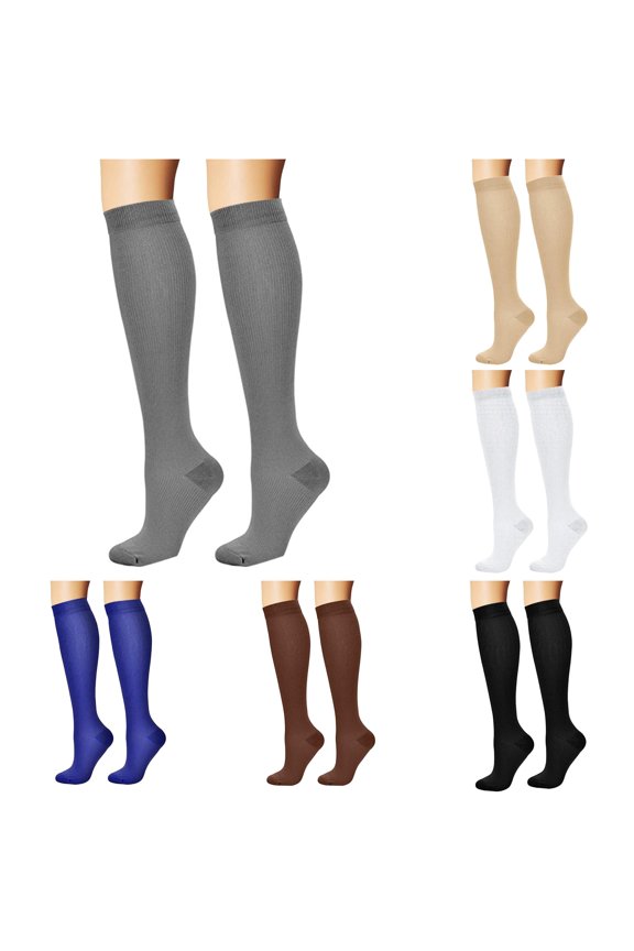 Adult Fashion Solid Compression Socks Calf Socks Sports Football Socks Long Compression Socks Jacket S