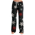 thumbnail image 1 of Adult Fashionable Loose Christmas Printed Casual Pants, Loungewear Sleep Pants with Drawstring Elastic Waist for Home and Comfortable Wear,Black,S, 1 of 5