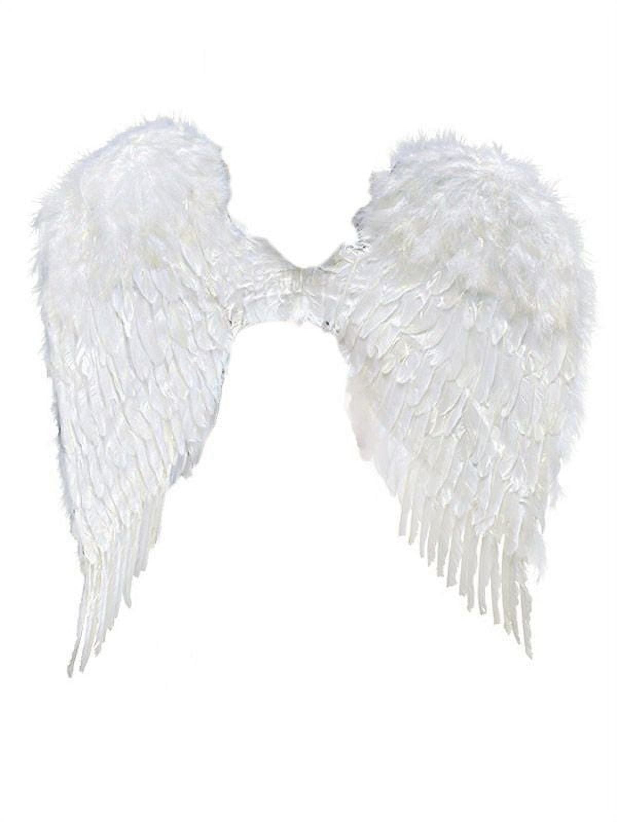 Adult Feather Angel Wings - Black or White - Rave Party Wear