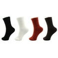 thumbnail image 1 of Adult Feather Light Fuzzy Socks - Assortment F - 4 Pair Value Pack, 1 of 5