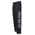 thumbnail image 1 of Adult Field Hockey Black Sweatpants (White, Adult Large), 1 of 1