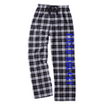 thumbnail image 1 of Adult Field Hockey Black and White Flannel Pants (Royal, Adult Small), 1 of 2
