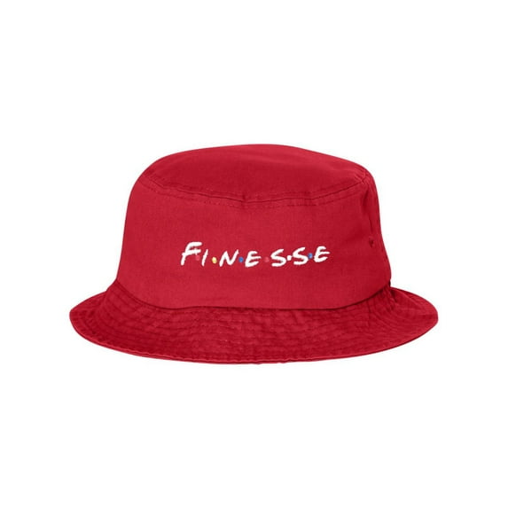 Adult Finesse Embroidered Bucket Cap Dad Hat