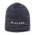 thumbnail image 1 of Adult Finesse Embroidered Marled Knit Beanie Cap, 1 of 1