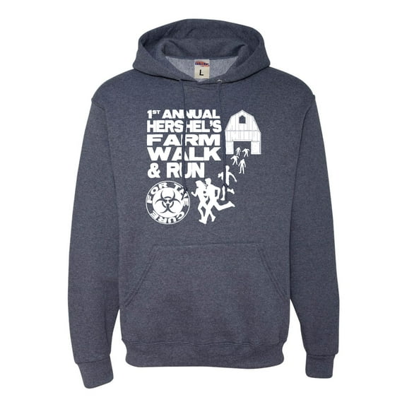 Adult First Annual Hershel's Farm Walk & Run For The Cure Sweatshirt Hoodie