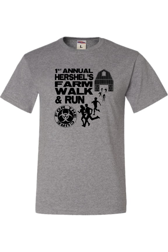 Adult First Annual Hershel's Farm Walk & Run For The Cure T-Shirt