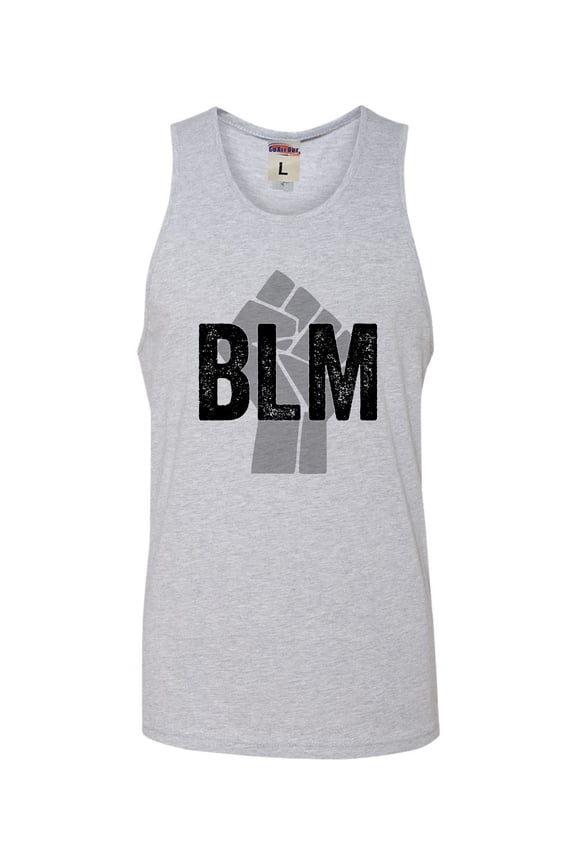 Adult Fist BLM Black Lives Matter Sleeveless Tank Top Cotton T-Shirt