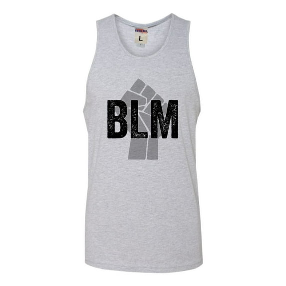 Adult Fist BLM Black Lives Matter Sleeveless Tank Top Cotton T-Shirt