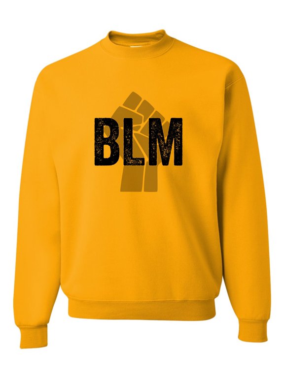 Adult Fist BLM Black Lives Matter Sweatshirt Crewneck