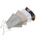 thumbnail image 1 of Adult Fitted Cotton Cloth Face Mask w/ Filter Pocket - Reusable Fabric Comfortable Face Mask - 3 Layer - Washable w/ Adjustable Ear Loops and Nose Bridge - Variety Pack E, 1 of 12