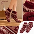 thumbnail image 1 of Adult Floor Slipper Socks Cable Knit Fleece Lined Thick Sock Slippers Indoor House Socks Warm Knit Bootie Socks Cozy Winter Footwear Non Slip Soft Comfortable Home Wear Holiday Gift For Women Men, 1 of 4