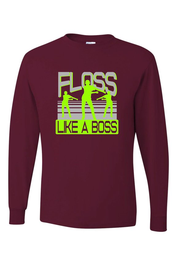 Adult Floss Like A Boss Long Sleeve T-Shirt