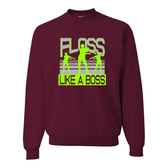 Adult Floss Like A Boss Sweatshirt Crewneck