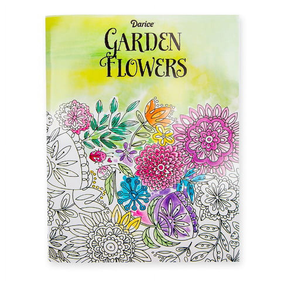 Adult Flower Coloring Book - Walmart.com