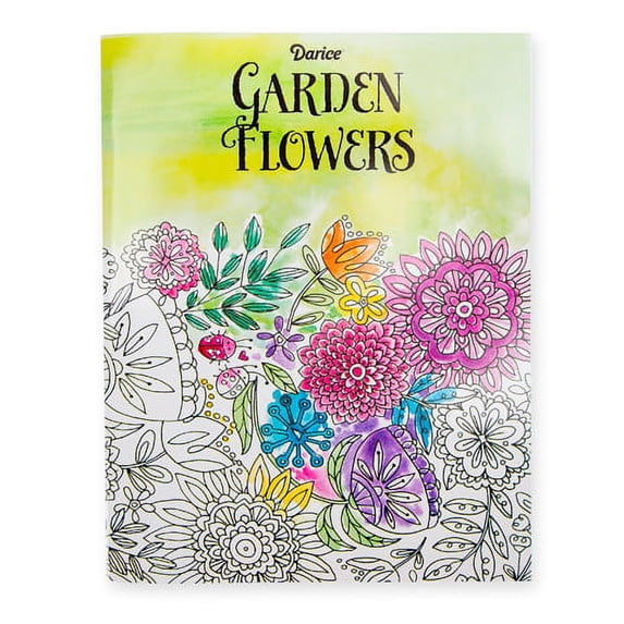 Adult Flower Coloring Book