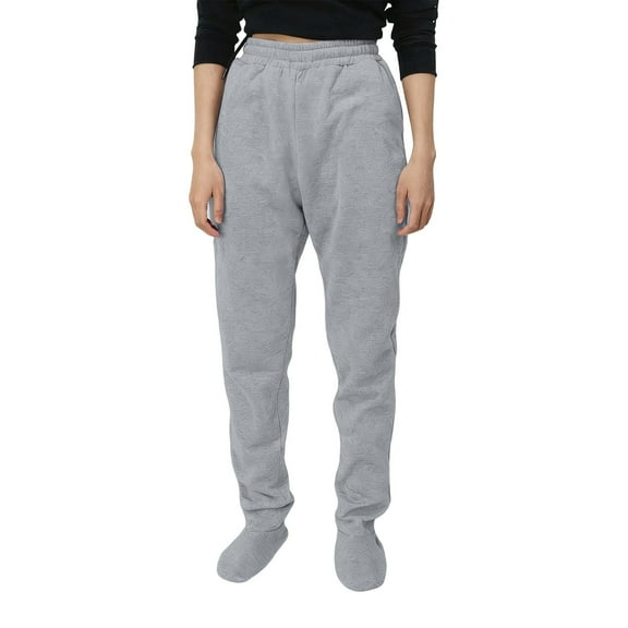 Adult Footed Sweatpants with Sherpa Fleece Lined Feet, Extremely Soft and Warm Footing