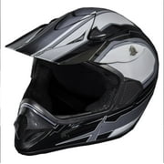 Fuel Helmets Adult Frenzy Off Road Helmet, Black/Grey, Large