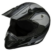 Fuel Helmets Adult Frenzy MX Off Road Helmet Black Graphic - Med