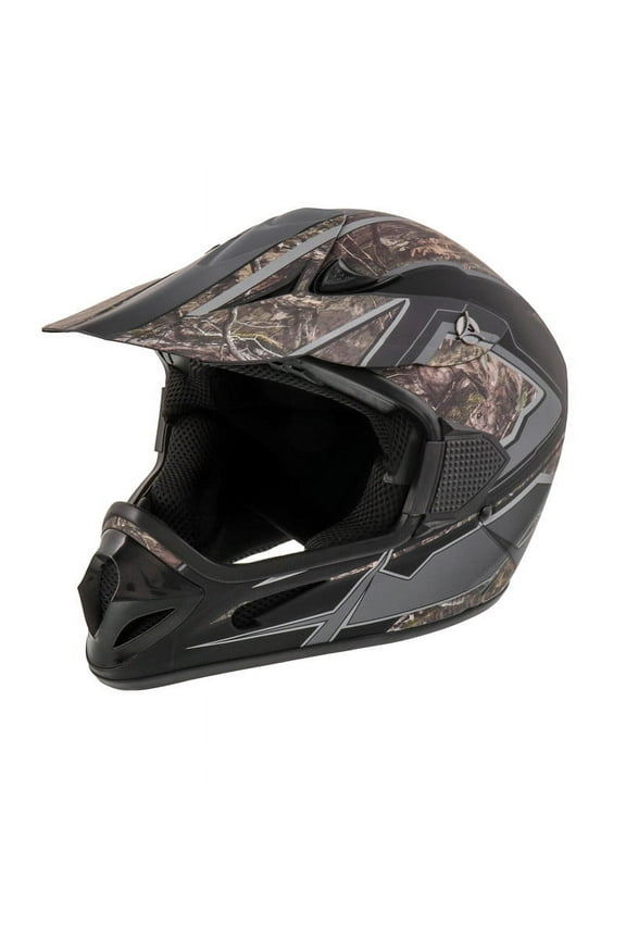 Adult Frenzy Mossy Oak Mx Off-Road Motocross ATV Dirt Bike Helmet Dot Approved Size: Medium
