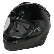 Adult Full-Face Motorcycle Helmet DOT Approved, Gloss-Black, X-Large