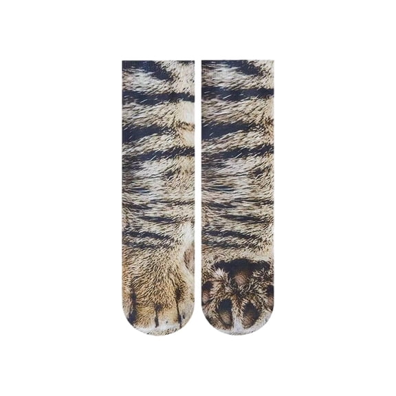 Adult Fun Animal Digital Printing Socks - Realistic Design, Quirky/Cute, Style A