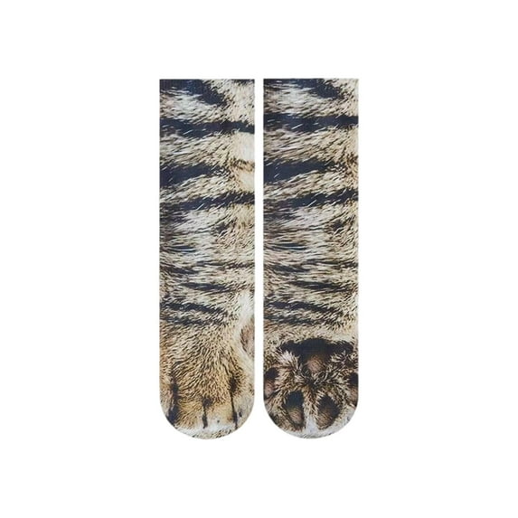 Adult Fun Animal Digital Printing Socks - Realistic Design, Quirky/Cute, Style A