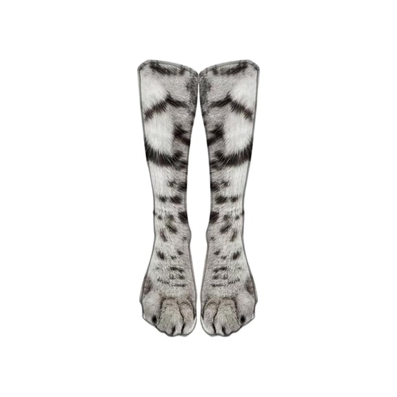 Adult Fun Animal Digital Printing Socks - Realistic Design, Quirky/Cute, Style D