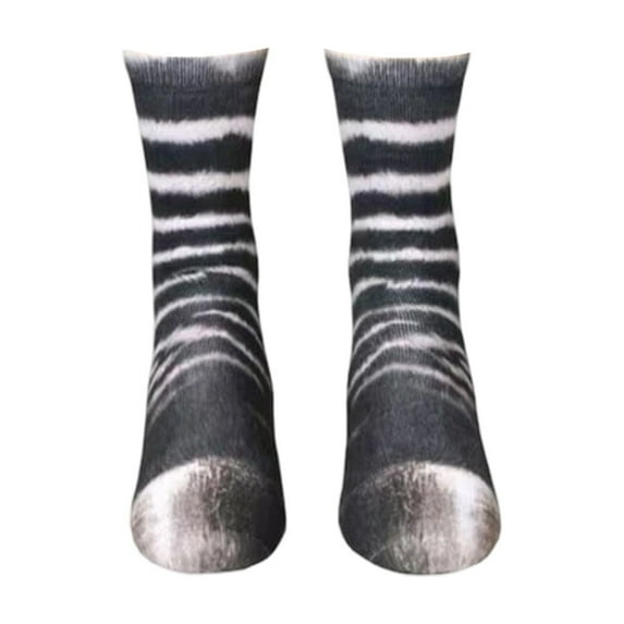 Adult Fun Animal Digital Printing Socks - Realistic Design, Quirky/Cute, Style M