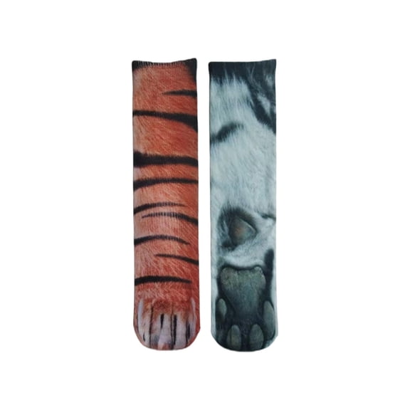 Adult Fun Animal Digital Printing Socks - Realistic Design, Quirky/Cute, Style W