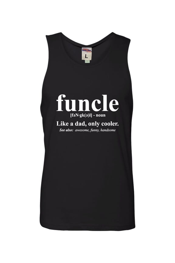 Adult Funcle Funny Uncle Sleeveless Tank Top Cotton T-Shirt