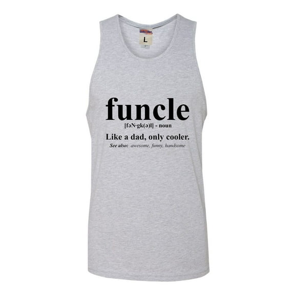 Adult Funcle Funny Uncle Sleeveless Tank Top Cotton T-Shirt