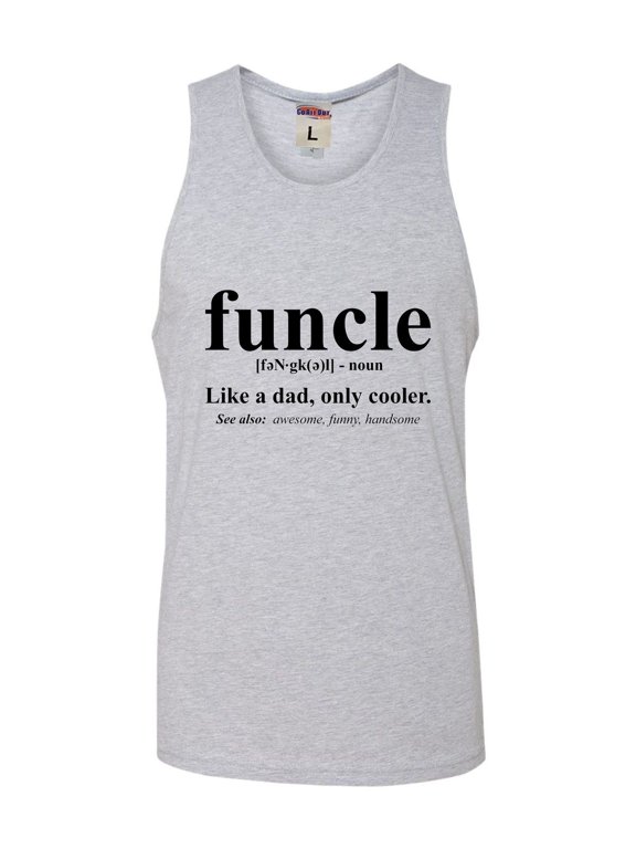Adult Funcle Funny Uncle Sleeveless Tank Top Cotton T-Shirt