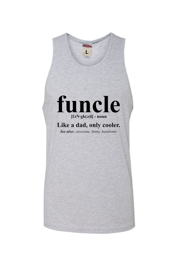 Adult Funcle Funny Uncle Sleeveless Tank Top Cotton T-Shirt