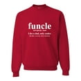 thumbnail image 1 of Adult Funcle Funny Uncle Sweatshirt Crewneck, 1 of 1