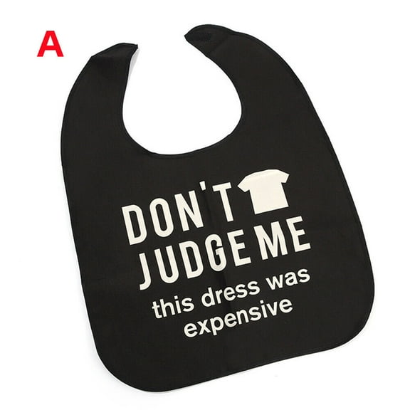 Adult Funny Bib Disabled Feeding Bibs Reusable Senior Eating Apron Gift
