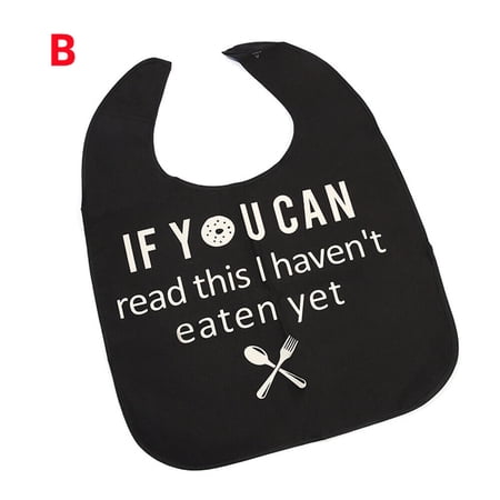Adult Funny Bib Disabled Feeding Bibs Reusable Senior Eating Apron Gift